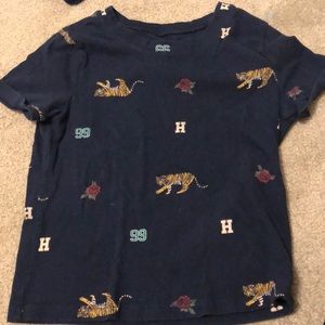 Hollister tiger and roses